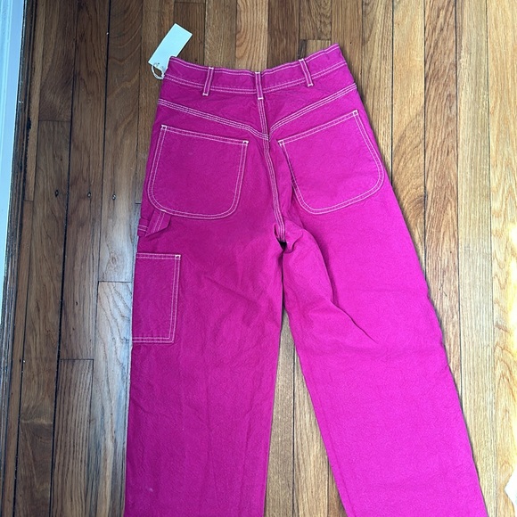 Jesse Kamm Patchfront Handy Pants in Dragonfruit - Picture 4 of 7